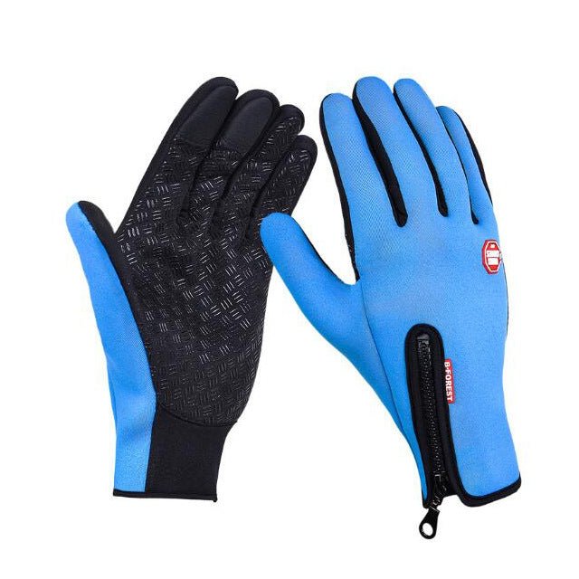 Winter Gloves Touch Screen Riding Motorcycle Sliding Waterproof Sports Gloves With Fleece - Muhaab