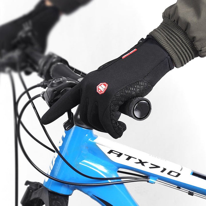 Winter Gloves Touch Screen Riding Motorcycle Sliding Waterproof Sports Gloves With Fleece - Muhaab