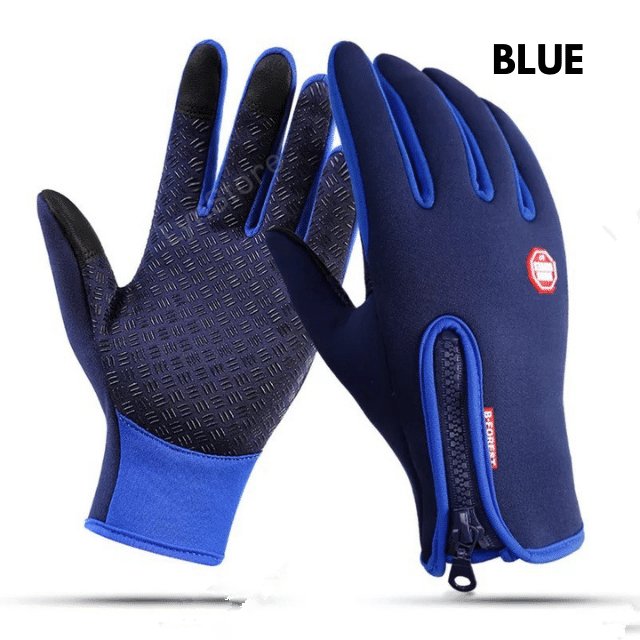 Winter Gloves Touch Screen Riding Motorcycle Sliding Waterproof Sports Gloves With Fleece - Muhaab