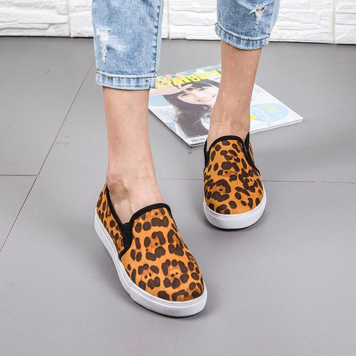 Women Leopard Canvas Shoes - Muhaab