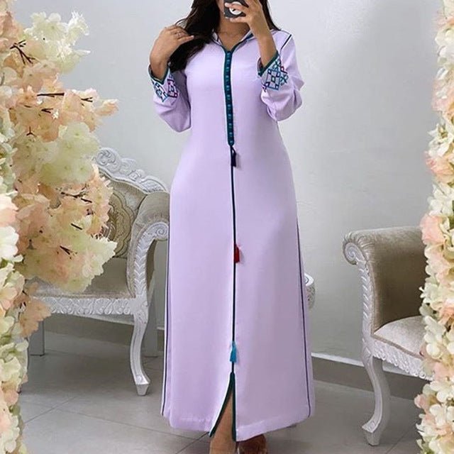 Women Long Dress Dubai Abaya Fashion Hijab - Muhaab