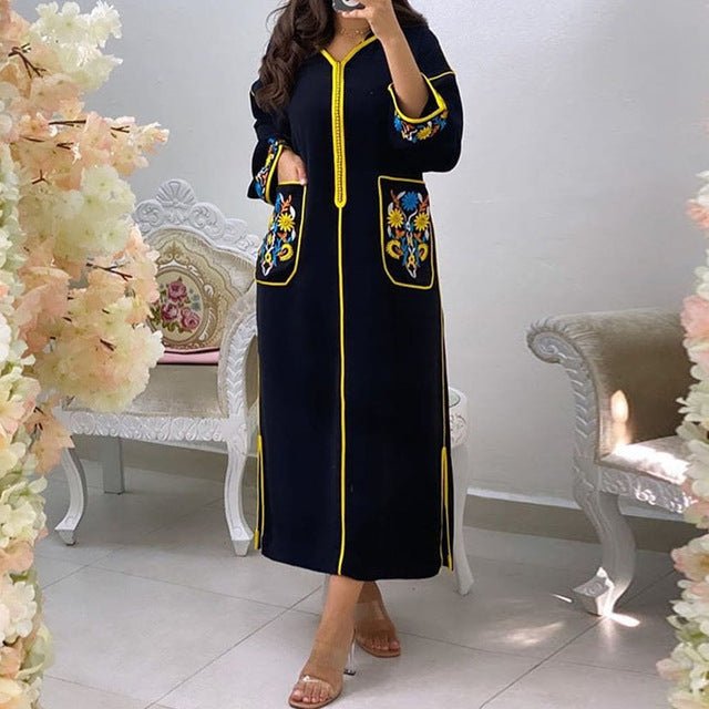 Women Long Dress Dubai Abaya Fashion Hijab - Muhaab