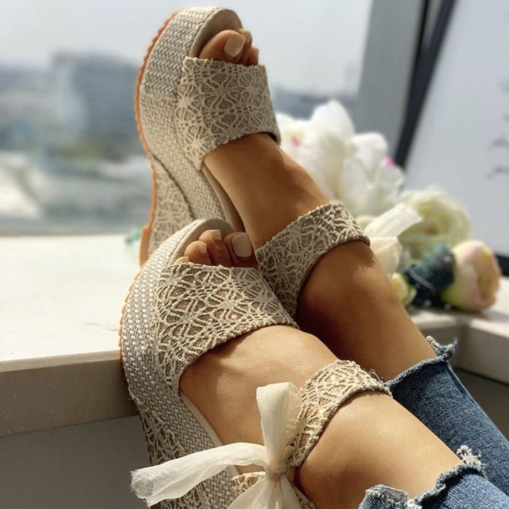 Women Summer Shoes Wedges Sandals Party Platform High Heels - Muhaab