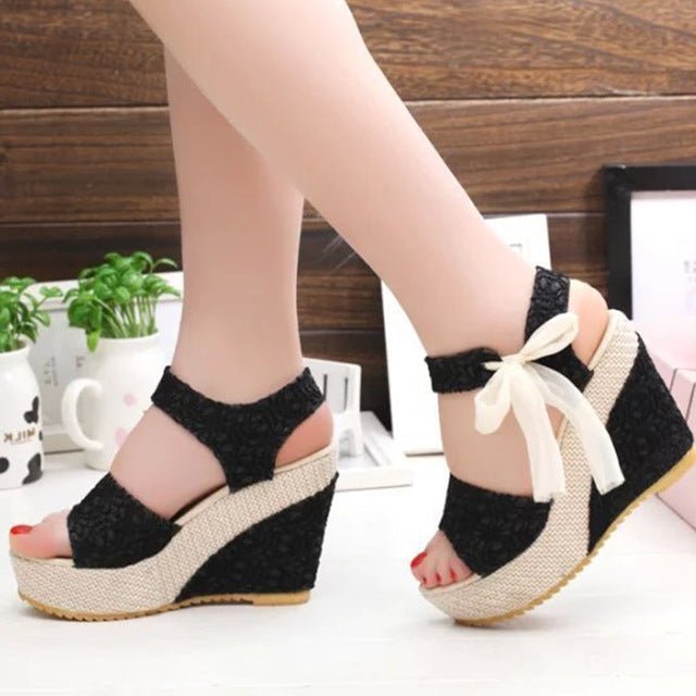 Women Summer Shoes Wedges Sandals Party Platform High Heels - Muhaab