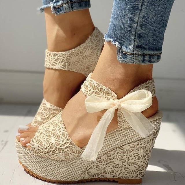 Women Summer Shoes Wedges Sandals Party Platform High Heels - Muhaab