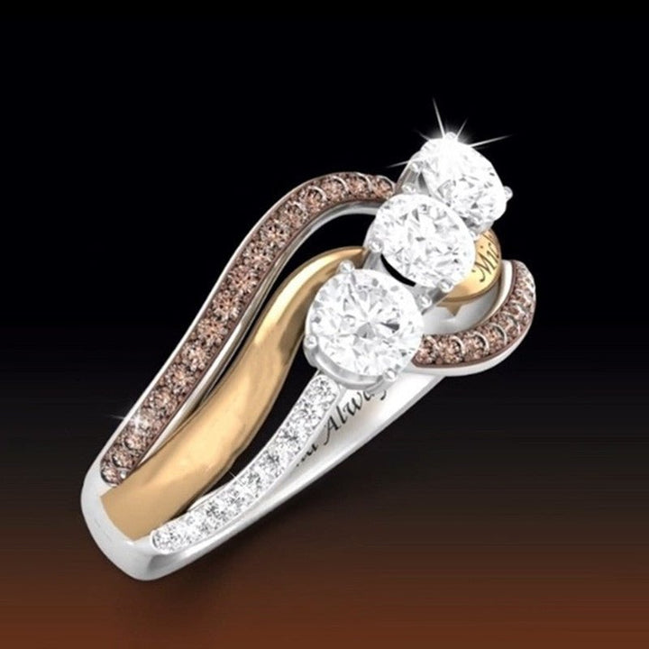 Women's Fashion Engagement Ring With Diamonds - Muhaab