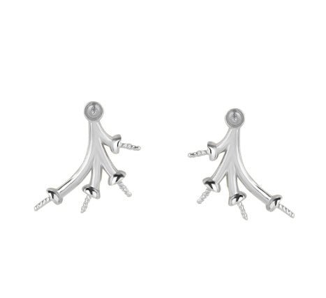 Women's Fashion Simple Sterling Silver Pearl Earrings - Muhaab