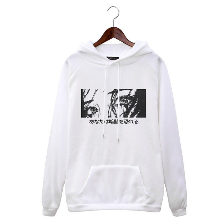 Women's Hoodie Anime Crying Girl Sweatshirt - Muhaab