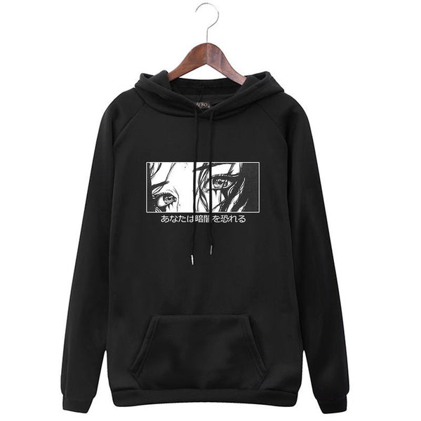 Women's Hoodie Anime Crying Girl Sweatshirt - Muhaab