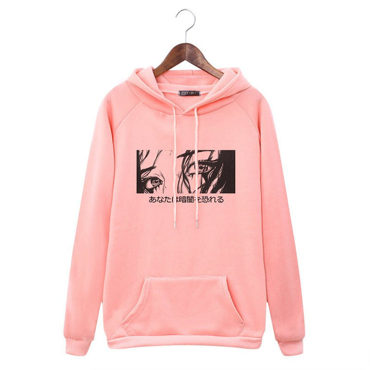 Women's Hoodie Anime Crying Girl Sweatshirt - Muhaab