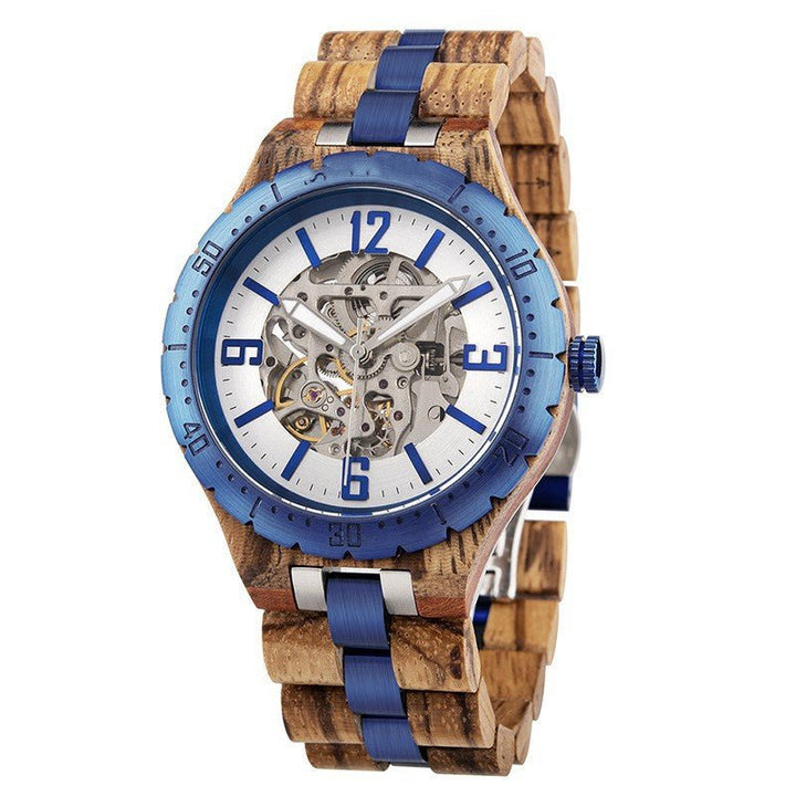 Wooden Automatic Mechanical Watches Men Luxury - Muhaab