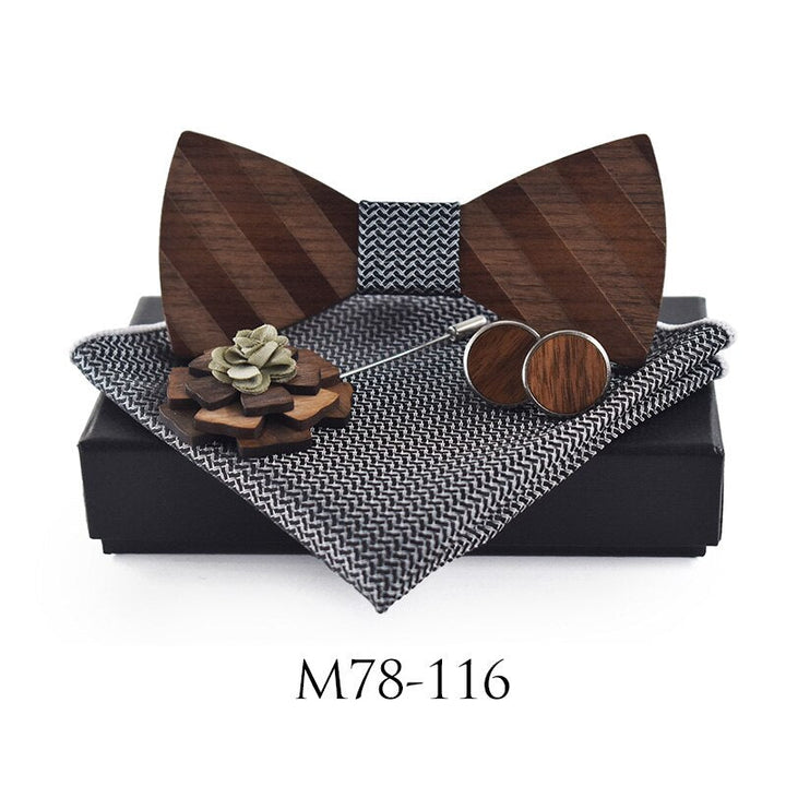 Wooden bow tie bow - Muhaab